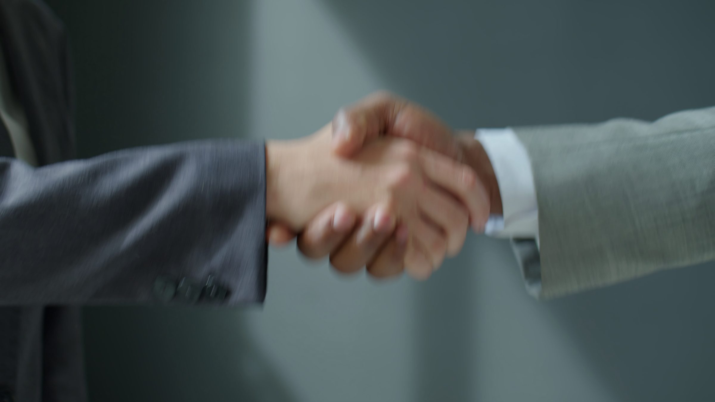A handshake closing a deal